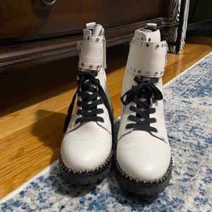 Sam Edelman combat boots never worn